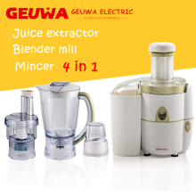Geuwa 1.8L Plastic 4 In1 Juicer pour usage domestique
